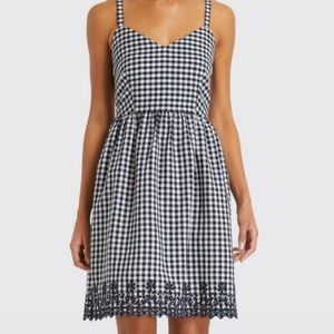 Draper James Navy Gingham Eyelet
